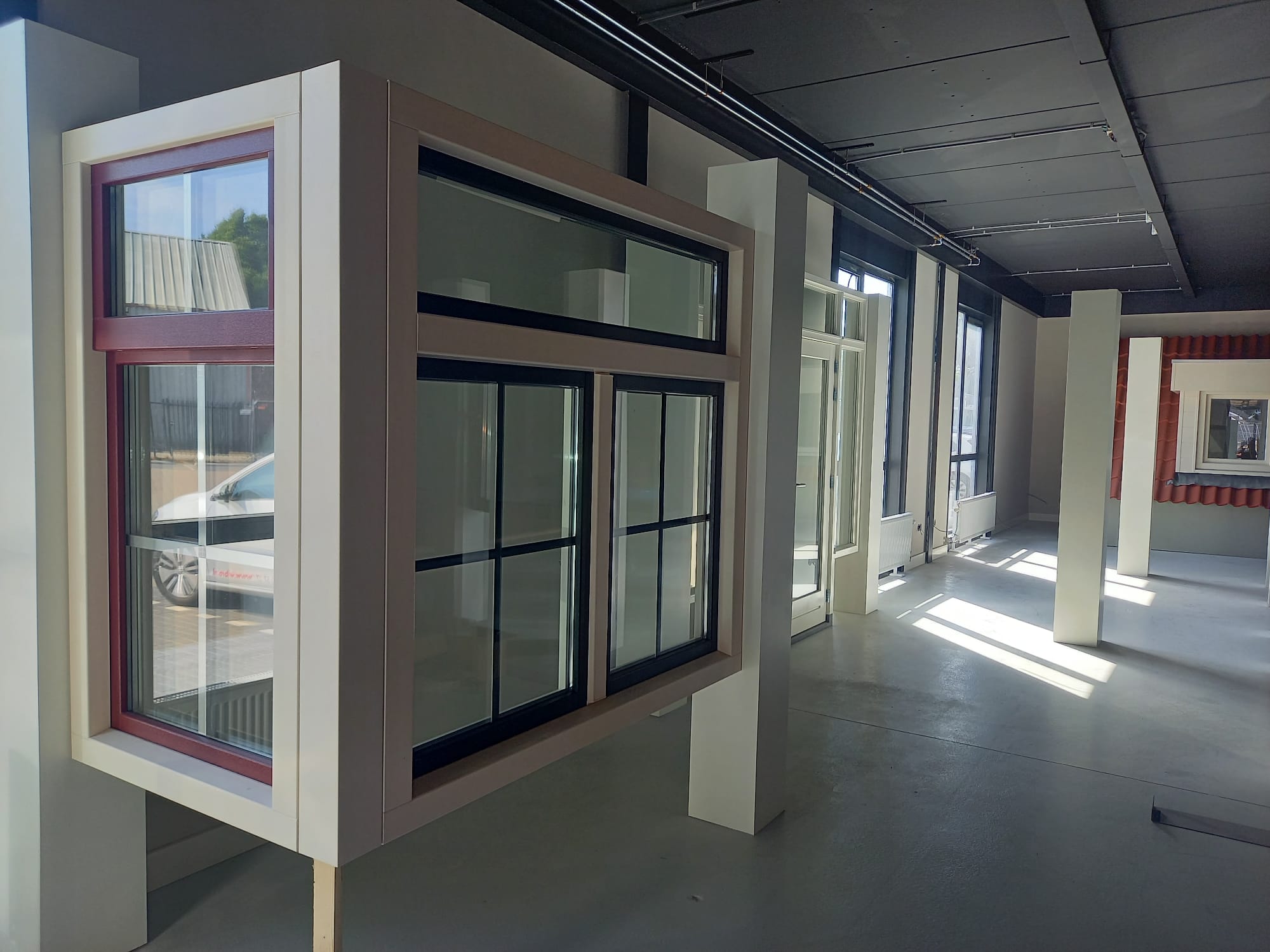 Raam kozijnen showroom